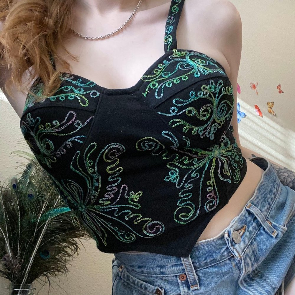 vintage corset structured style top